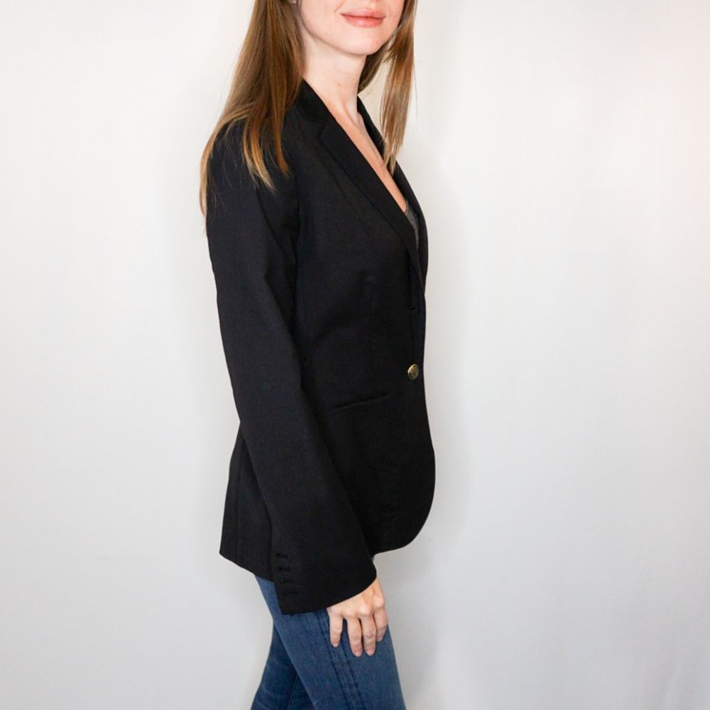 TALULA Aritzia Black Wool-Blend Blazer - Picture 2 of 8